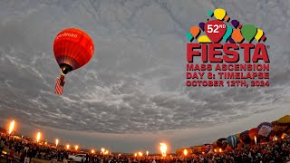 Albuquerque International Balloon Fiesta Mass Ascension Timelapse Day 8 4K 10122024 [upl. by Eruza778]