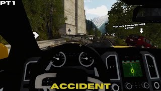 A LOG FELL ON THE CAR Accident Gameplay [upl. by Latia]