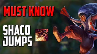 SHACO Q JUMPS EVERY SHACO PLAYER HAS TO KNOW Special Places  Shaco Guide [upl. by Mutua74]