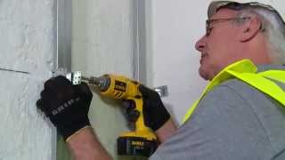 HOW TO Cover an uneven wall using Metal Stud [upl. by Sessler]