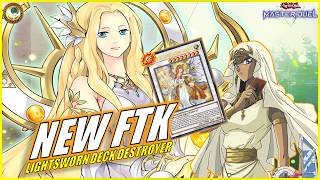 NEW FTK ✨ LIGHTSWORN DECK DESTRUCTION  Secret Combo Guide First Turn Kill YuGiOh MASTER DUEL [upl. by Moia]