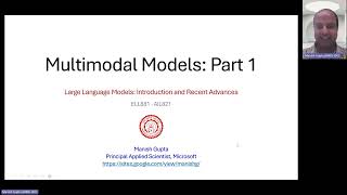 222 Multimodal Models Part1 as part of IIT Delhi course on Large Language Models LLMs [upl. by Jose956]