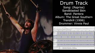 Reprise Sandblasted Skin Pantera • Drum Track [upl. by Beitris]