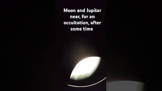 Moon Saturn occultation viralvideo space viralvideo shorts astronomy india views [upl. by Aihtennek]