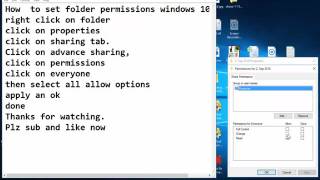 20 how to set folder permissions in windows 10 [upl. by Anuahsar771]