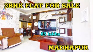 3BHK FLAT FOR SALE IN  MADHAPUR  CODEP330  NORTH FACING  FURINSHED FLAT  LOW PRICE [upl. by Ingrid]