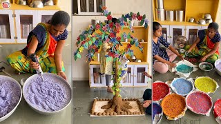 Interesting ideas that can be made from recycled Paper and Cardboard  Tree making  Room Makeover [upl. by Sutphin]