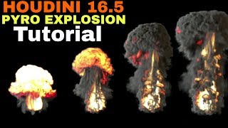 Houdini  Pyro Explosion Shader Tutorial 2018  Houdini 165 pyro explosion tutorial 2018 [upl. by Sirtaeb]