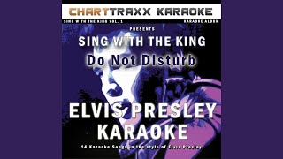 Doin the Best I Can Karaoke Version In the Style of Elvis Presley [upl. by Lyrac]