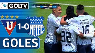 GOL de QUINTEROS y VICTORIA para LIGA  LDU 10 Emelec  LigaPro 2023 [upl. by Anaeli443]