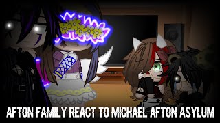 Afton Family react to Michael Afton time in the asylum  Gacha Club  FNAF [upl. by Ikcin]