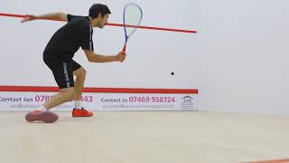 Squash tips Open racket face with Jethro Binns [upl. by Solana]