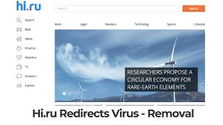 Hiru Virus Ads Browser Redirects Removal Guide [upl. by Gaston]