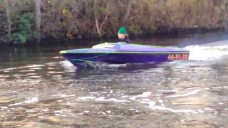 13b turbo wankel Rotary mazda jet boat Vega 405 [upl. by Zak777]