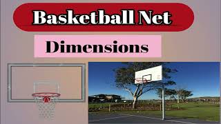 basketball net dimension  basketball net measurement  basketball backboard  basketball net height [upl. by Bultman]