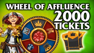 Spinning 2000 Tickets  Wheel of Affluence New Rewards  Goodgame Empire [upl. by Yrag]