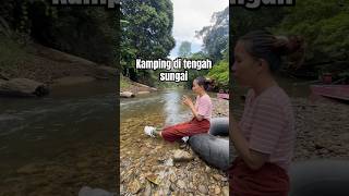 Part 2 kamping di tengah sungai kalimantan foryou fyp [upl. by Remy]