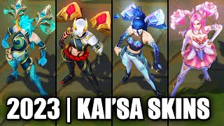 ALL KAISA SKINS SPOTLIGHT 2023  League of Legends [upl. by Garaway]