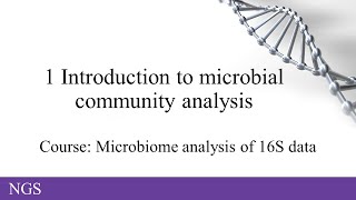 1 Introduction to microbial community analysis using amplicon sequencing data [upl. by Farlee689]