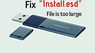 Fix quotINSTALLESDquot file is too large [upl. by Siblee]