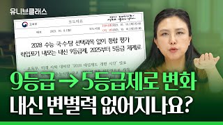 중학생 학부모 필수 시청 2028 대입 개편안 발표 국수탐 선택과목 폐지 내신 5등급제로 변환 문이과 유불리 사라지나요 입시이야기 [upl. by Beekman]