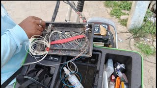 How to make Joint Fiber Optic Cable  Fiber Optic Cable  Broadband Connection [upl. by Katuscha569]