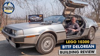 LEGO 10300 Back to the Future DeLorean time machine detailed building review [upl. by Ailisec297]