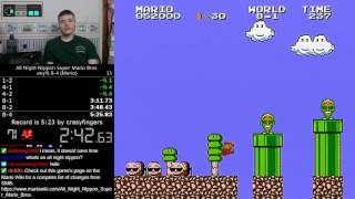 51380 wout loads Nippon Super Mario Bros  any 84 Mario speedrun Former World Record [upl. by Layol]