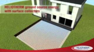 Ground source heat pump with surface collector [upl. by Vonny170]