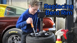 How To Replace A Bent Rim [upl. by Oreves]