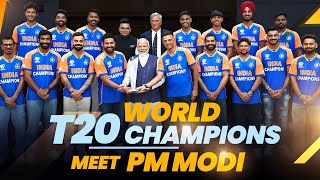 PM Modis interaction with World T20 Champions Indian Cricket Team [upl. by Ayom627]