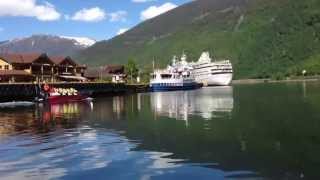 Fjordsafari im Aurlandsfjord Abfahrt in Flam [upl. by Marty]