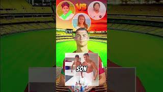 Ronaldo family vs messi family vs messi asks ronaldo football goat football trending football [upl. by Winthorpe]