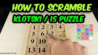 How to Scramble the 15 Puzzle  Klotski  TFC [upl. by Sible]