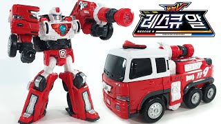 또봇V 레스큐 알 소방차 변신 플레임Flame Tobot V Rescue R fire truck transformation Flame [upl. by Ahseiyk]