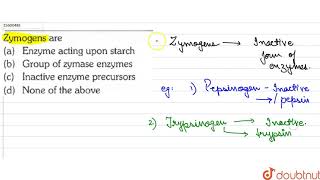 Zymogens are [upl. by Argella]