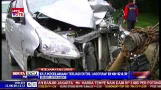 Tiga Orang Terlibat Kecelakaan di Tol Jagorawi [upl. by How405]