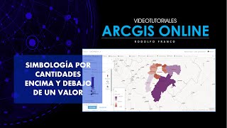 Tutorial ArcGis Online  Cap412  Simbología por cantidades encima y debajo de un valor [upl. by Sorci672]