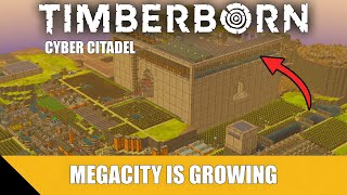 Megatower New Level And More Plans For Megacity  Timberborn Cyber Citadel [upl. by Mariele]