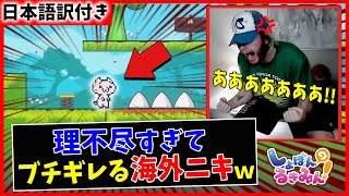 【しょぼんのるきみん】日本の鬼畜ゲーにブチギレまくるザックニキｗｗ【海外の反応】 [upl. by Oivlis90]