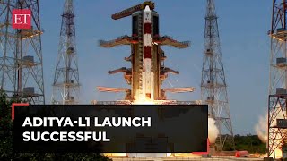 AdityaL1 ISRO Sun Mission launch with PSLV from Sriharikota successful [upl. by Lonna40]