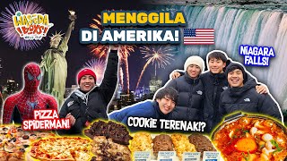 SERU MAKAN PIZZA SPIDERMAN COOKIES TERENAK KE NIAGARA FALLS LIBERTY amp NEW YEAR  WORLD TRIP [upl. by Braasch]