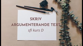 Argumenterande text sfi kurs D [upl. by Deana]