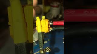 The process of welding 12awg silicone wire on the plug of xt60hf soldering solderingtips [upl. by Htepsle]