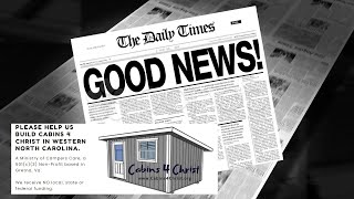 Good News This Week 20 October North Carolina Clinic amp Temporary Cabin Builidings [upl. by Michele]