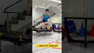 AGILITY CIRCUIT with balance board to improve speed amp explosive power for kids 🌟 speedandagility [upl. by Kristof]