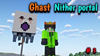 I transformed neither portal into ghast portal in Minecraft  Telugu   3 [upl. by Anaihsat]