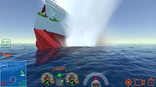 Britannic hit a Sea Mine  Ship Handling Simulator  Ship Mooring 3D [upl. by Erny]