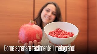 COME SGRANARE FACILMENTE il MELOGRANO  TUTORIAL e TIPS and TRICKS by PICCOLE RICETTE [upl. by Cesya145]