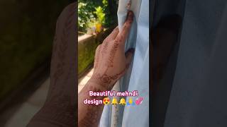 Mehndi design🥰 mehndidesign mehndi music song bollywood haankehaan munazzasart shortsfeed [upl. by Ovid]